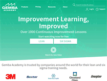 Tablet Screenshot of gembaacademy.com